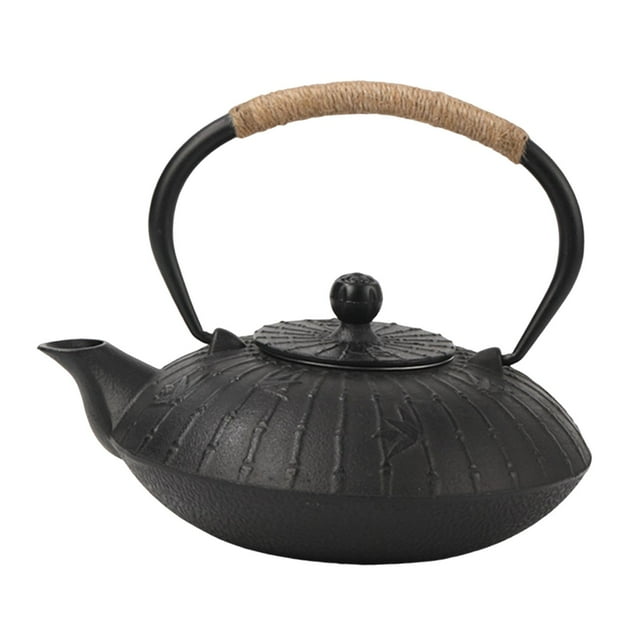 Tetera de hierro fundido, tetera, regalo para el Día del Padre, 0,8 l, accesorio para la ceremonia del té, suelta Patrón B