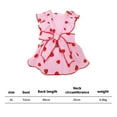 thumbnail image 3 of OAVQHLG3B Girl Dog Dresses, Strawberry Printed Bow Decoration Girl Puppy Clothes Summer Cute Cat Clothes Pet Kitten Dresses for Small Medium Large Dog and Cat, 3 of 6