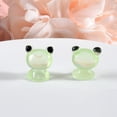 thumbnail image 5 of New Arrival! Miyuadkai Luminous Mini Frog Ornament Green A: 20pcs Resin Frogs Figurines Miniature Frog Figurines Garden Tiny Luminous Frogs Ornaments, 5 of 6