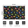 thumbnail image 5 of Colorful Dinosaur on Black Pattern Door Rugs,Washable Non Slip Door Mats Indoor,Decorative Door Mats,Entry Mat Indoor for Entrance,Bedroom,Kitchen,Bathroom,20"x32", 5 of 6