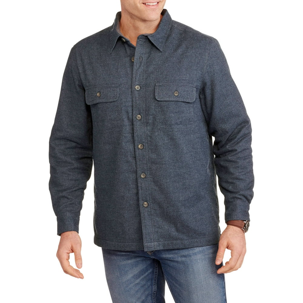 Faded Glory - Big Men's Fleece Lined Flannel - Walmart.com - Walmart.com