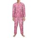 thumbnail image 3 of Fotbe Pink Glitter Pijama de Hombre con Estampado de Manga Larga, Conjunto de 2 Piezas, Ropa de Dormir Suave y Cómoda con Bolsillos-Large, 3 of 7