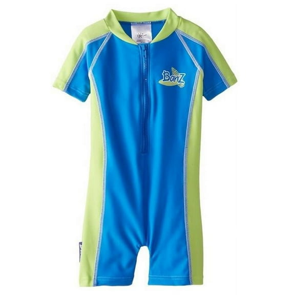 Banz BZ14-S1-CG-00 Baby Swimsuit, Blue & Green - Size 00