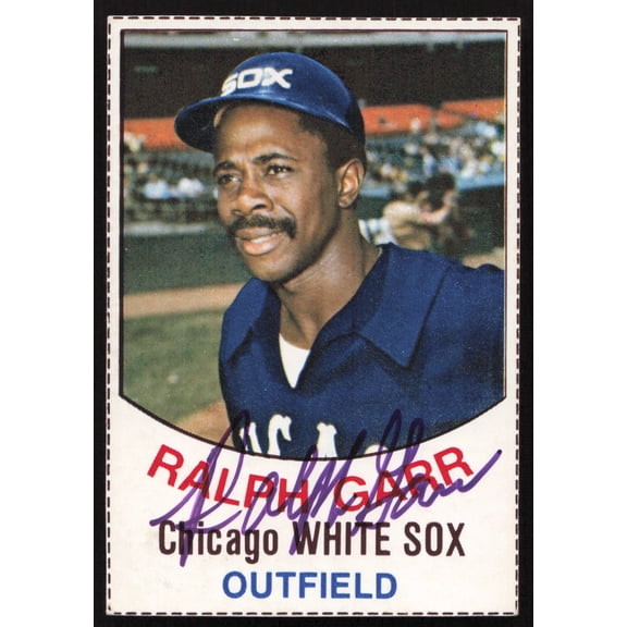 Collectible Ralph Garr Autographed 1977 Hostess Card #108 Chicago White Sox SKU #258717