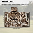 thumbnail image 7 of SEANATIVE Golf Cart Accessories Universal Golf Cart Seat Covers Portable Foldable Design, Anti-Scratch Non-Slip Club Car Front Seat Blanket Towel Machine Washable, Leopard Cow Print Beige Brown, 7 of 7