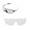 Clear - Non Polarized, variant on Walleva Clear Replacement Lenses for POC Half Blade Sunglasses