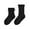 Black, variant on Winter Autumn Stringy Selvedge Mid Calf Length Casual Comfortable Kids Socks Coffee,3-5 years