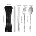 Agiufgs 4 Pack Stainless Steel Cutlery Set, Rust-Resistant and ...