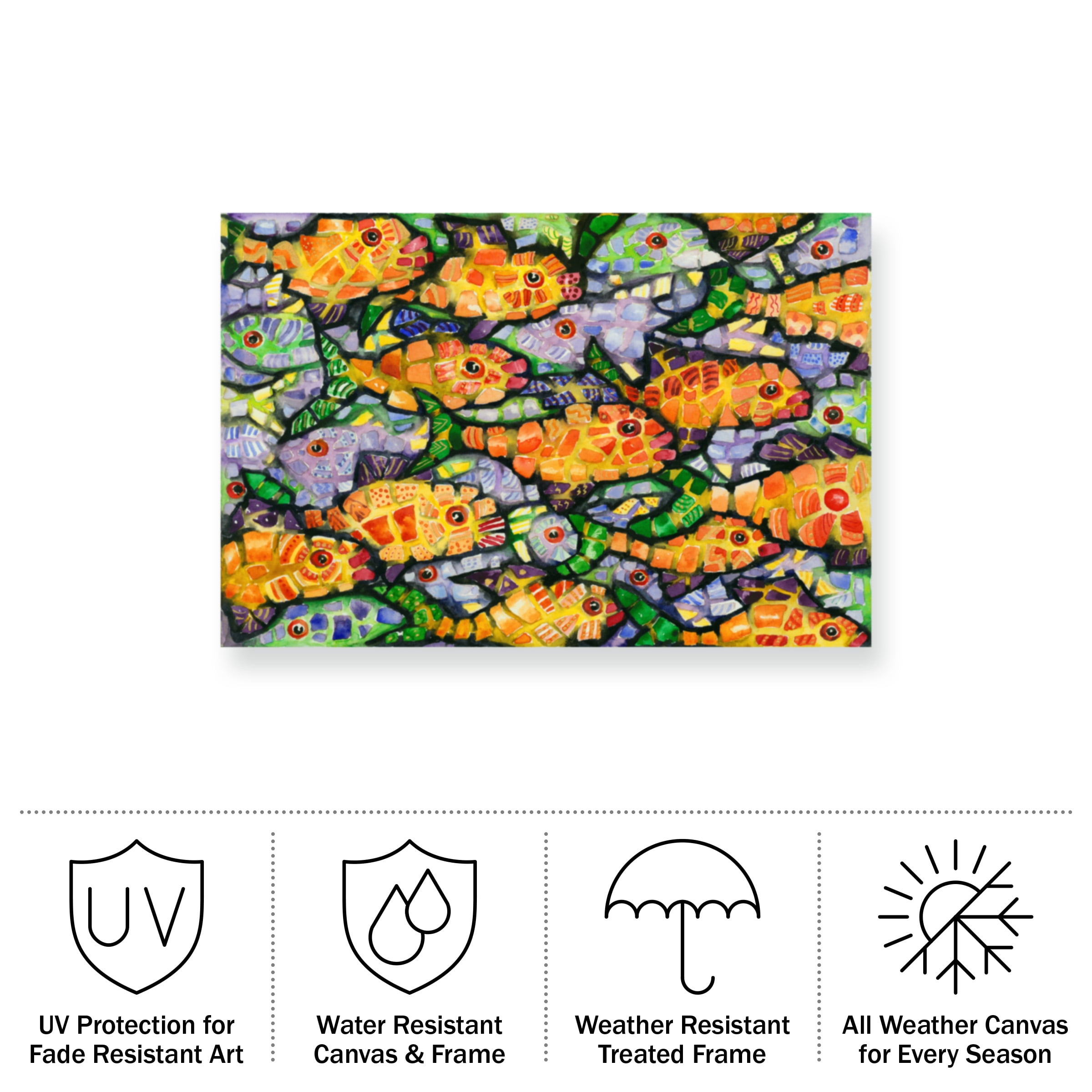Charlsie Kelly 'School Yard' Outdoor Canvas 30x47