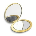 thumbnail image 2 of Engravable Gold-tone 2-Section Oval Pillbox with Mirror QGM12422, 2 of 2