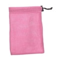 thumbnail image 2 of Small Mesh Drawstring Bag Mesh Bag Drawstring Net Bags Gadgets Organizer Stuff Sack Storage Pouch for Golf Balls Gym Swimming Pink, 2 of 8