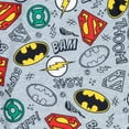 thumbnail image 2 of DC Comics Justice League Green Lantern The Flash Superman Big Boys Pajama Pants Justice League Grey 10-12, 2 of 3