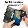 thumbnail image 3 of Compatible With Motorola Moto Edge 2021 Rfid Blocking Leather Wallet Case Card Holder Flip Folio Shockproof Cover, 3 of 3