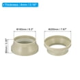 thumbnail image 2 of Conector reductor de conducto Uxcell de 8" a 6" tubo de ventilación adaptador beige 2 paquetes, 2 of 5