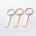 thumbnail image 6 of Xinyolin Strip Bar Key Chain for DIY Engraving - Engravable Mirror Polish Stamping Blank Key Holder, 6 of 8