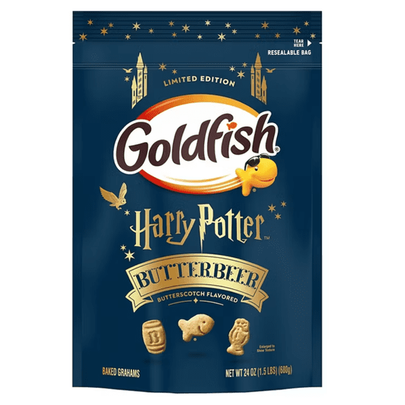 Goldfish Snack Crackers Limited Edition Harry Potter Butterbeer Flavor, 24 oz