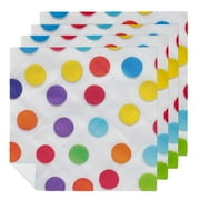 Gift Boutique Rainbow Dot Cocktail Beverage Napkins Disposable Paper Colorful Polka Dots Dessert Napkin for Spring Carnival Festival Holiday Bridal & Tableware Party Supplies
