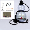 thumbnail image 2 of Huggegwe Gourde Bouteille d'Eau, 800ML Style Gourde Bouteille d'Eau Claire avec Sangle, Corde de Taille & Autocollant DIY, Grande Capacité Portable Style Chinois, Gourde Réutilisable CA919-147987, 2 of 4