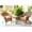 Orange, variant on Jeco W00205_2-CES007 3 Piece Honey Wicker Chair And End Table Set With Brown Chair Cushion