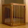 32" Highlander - 2 Panel Free Standing Wood Pet Gate - Artisan Bronze