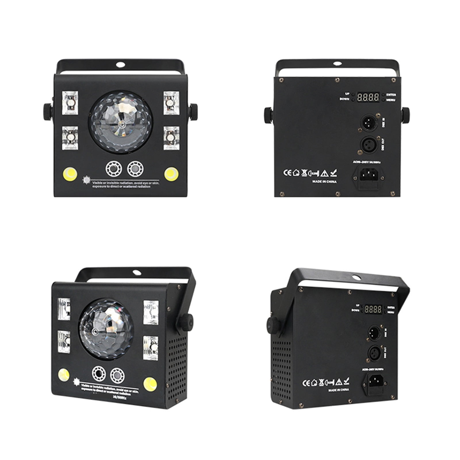Party Light 50W 4in1 Controller Strobe Magic Ball UV Black Stage Lighting Effect For DJ Disco Holiday Wedding Bar KTV ,Easy to Install