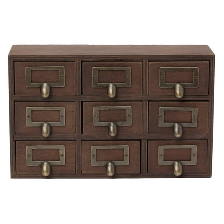 UPC: 0032231521481 | Kate and Laurel Desktop 9 Drawer Apothecary Set