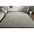 thumbnail image 2 of Feizy Bella Transitional Oriental, Gray/Taupe/Silver, 2' x 3' Accent Rug Handmade Sheen Bohemian & Eclectic Bordered Design Carpet for Living Dining Bed Room, 2 of 7