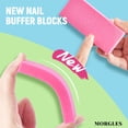 thumbnail image 4 of MORGLES Cuticle Remover Kit, 100/180 Nail File and Nail Buffer Blocks, 1 Pcs Aloe Cuticle Oil and Professional Pedicure Manicure Tools, Nipper Cutter for Fingernails and Toenails, 4 of 5