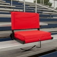 thumbnail image 5 of HomeStock Mediterranean Mastery Stadium Chairs for Bleachers with Back Support, Extra-Large Ura-Padded Seat for Complete Comfort, Easy Carry Handle with Adjustable Shoulder Strap, 5 of 9
