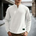 thumbnail image 2 of AWZXDE Men's Plaid Half Zip Sweatshirt, Fashion Casual Crewneck Pullover White,XXXL, 2 of 5