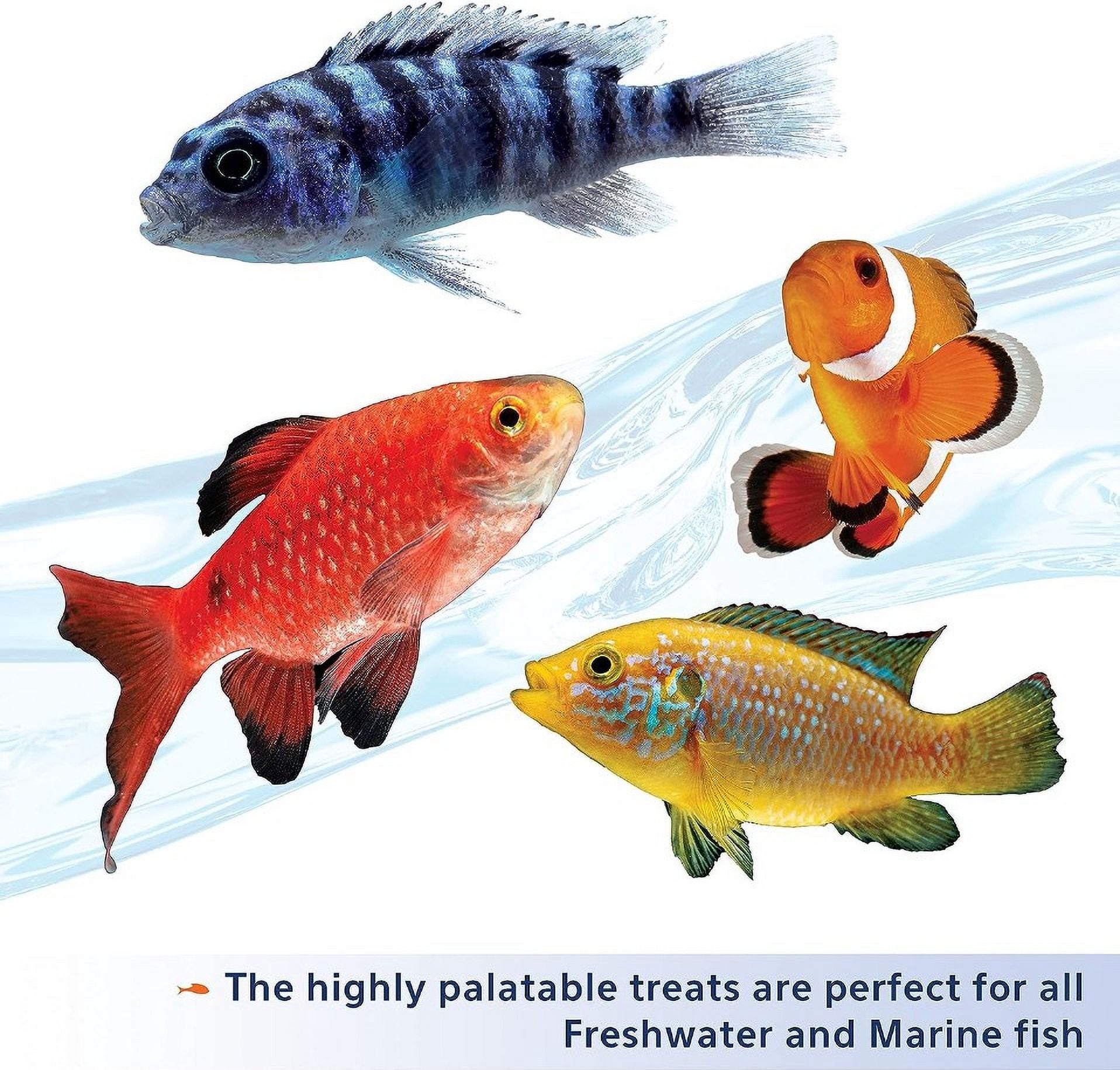 Aqueon Stick'ems Freeze Dried High Protein Treat for Fish [Aquarium Tropical Fish Food, Aquarium Supplies] 1.68 oz (4 x 0.42 oz)