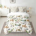 thumbnail image 2 of Castle Fairy Kids Children Teens Animal Deer Big Bass Fish Twin Bedding Sets 7-Piece,Wildlife Fishing And Hunting Bedding Comforter Set Microfiber,Moutain Woodland Breathable Sheet Sets, 2 of 8