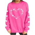 thumbnail image 5 of Vetsdori Valentine Sweatshirts for Women Pullover Tops Valentine's Days Gifts for Girlfriend, Holiday Womens Sweatshirts Spring, 5 of 8