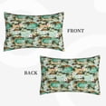 thumbnail image 2 of Daiia Colorful Hawaii Palms Bedding Waterproof Pillow Protector Zippered Queen – Bed Bug Proof Pillow Encasement-16"x24", 2 of 6