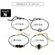 thumbnail image 3 of Pulseras ajustables Jumpingount 4 Uds corazón negro hojas de loto accesorio para el ocio, 3 of 6