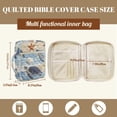 thumbnail image 5 of TSOVTHRID Sea Turtle Starfish Seashell Print Bible Carrying Case for Women Men, Bible Cover with Multi Pockets, Quilted Carrying Book Case Church Bag, 10.6 x 8.3 x 2.2 Inch, 5 of 7