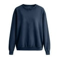 thumbnail image 3 of Women's Denim Sweatshirts Long Sleeve Crew Neck Jean Pullover Vintage Casual Loose Shirts Fashipn Spring Fall Outfits, 3 of 6