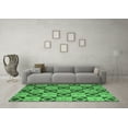 thumbnail image 3 of Ahgly Company Indoor Rectangle Abstract Emerald Green Modern Area Rugs, 4' x 6', 3 of 4