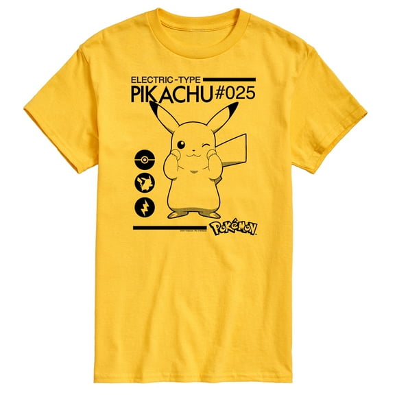 Pokémon - Electric Type - Men's Short Sleeve Graphic T-Shirt