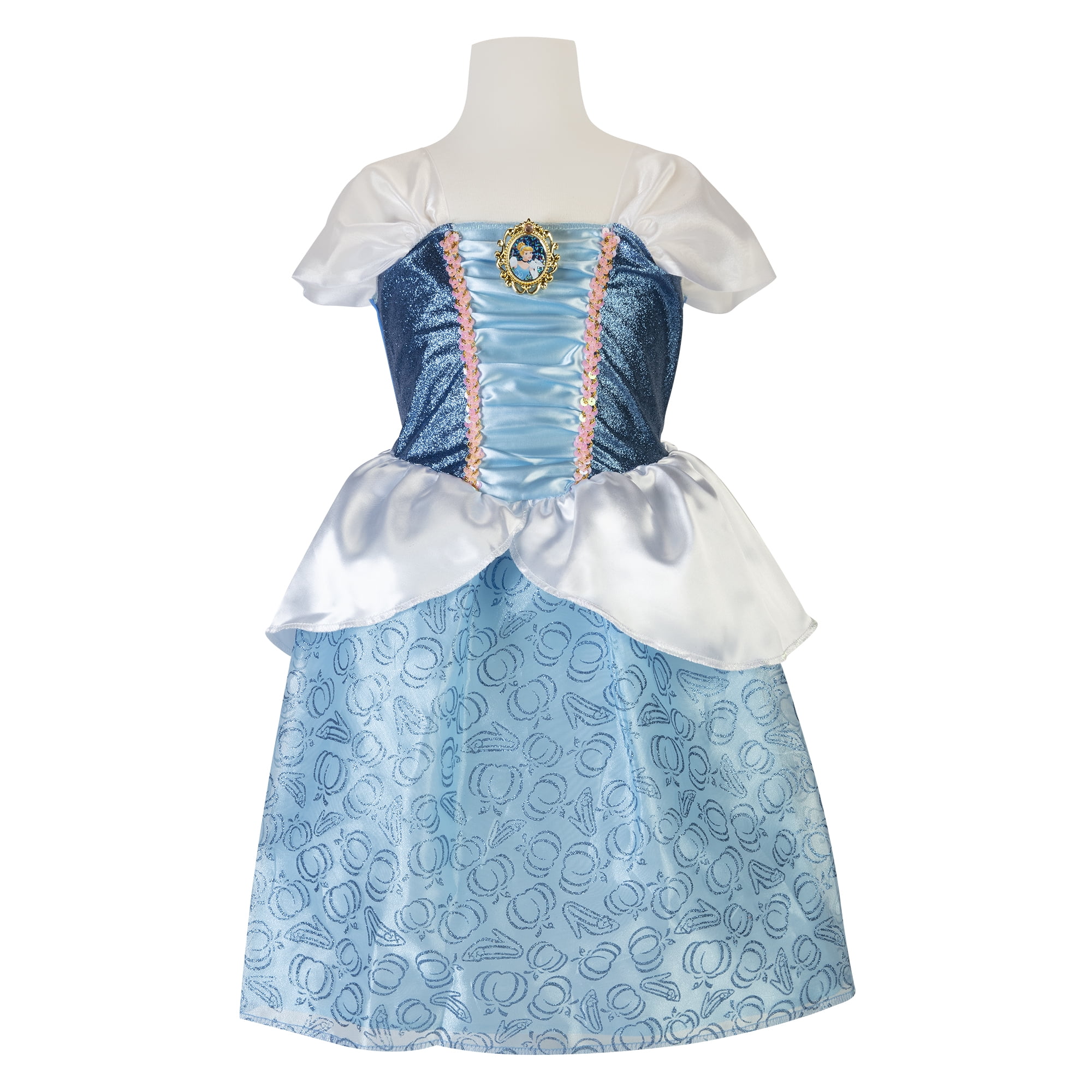Disney Princess Cinderella Deluxe Light-Up Dress Halloween Costume Gown Sz 4 5 6