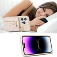 thumbnail image 4 of for iPhone 14 Pro Max Case Wallet with Strap for Women,Crossbody Lanyard,Zipper Pocket,Credit Card Holder,Ring Stand,RFID Blocking Phone Wallet Case for iPhone 14 Pro Max (6.7 inch,Beige), 4 of 18