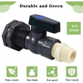 thumbnail image 3 of PVC Rain Garden Barrel Faucet Barrel Faucet Kit Hose Adapter for Aquariums and Pools, 3 of 4