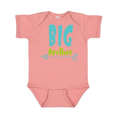 

Inktastic Big Brother Older Brother Arrow - Blue Green Gift Baby Boy Bodysuit