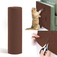 thumbnail image 1 of Ceimmolca Cat Scratching Mat Self Adhesive Cat Scratching Mat Sofa Wall Scratch DIY Trimmable For Furniture, 15.8 x 118.2 Inches Brown, 1 of 8