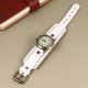 thumbnail image 5 of 1 reloj de piel de vaca auténtica, estilo vintage, romano, estilo informal, de cuarzo, creativo, para mujer (blanco)., 5 of 8