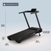NordicTrack T Series 5 Smart Treadmill with 5 LCD Display & Device Shelf, 0-10% Incline, 0-10 MPH, KeyFlex™ Cushioning and Powered by iFIT