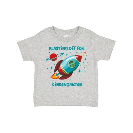 

Inktastic Blast off for Kindergarten Gift Toddler Boy or Toddler Girl T-Shirt