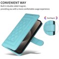 thumbnail image 2 of Wallet Case for iPhone 15, Vintage Wrist Strap Kickstand Credit Card Slots Magnetic Closure PU Leather Shockproof Drop Protective TPU Shell Compatible with iPhone 15, Mint, 2 of 7
