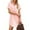 Pink, variant on Njoeus Women's Shirt Dress Summer Loose Casual V Neck Button T-Shirts Dresses with Pocket S-3XL