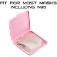 thumbnail image 4 of Caja de almacenamiento portátil de 4 piezas para máscaras reciclables Clip de almacenamiento Organizador de máscaras para prevención de contaminación de máscaras (4 multicolores blanco / rosa / azul / verde) BANYUO Electrónica, 4 of 5